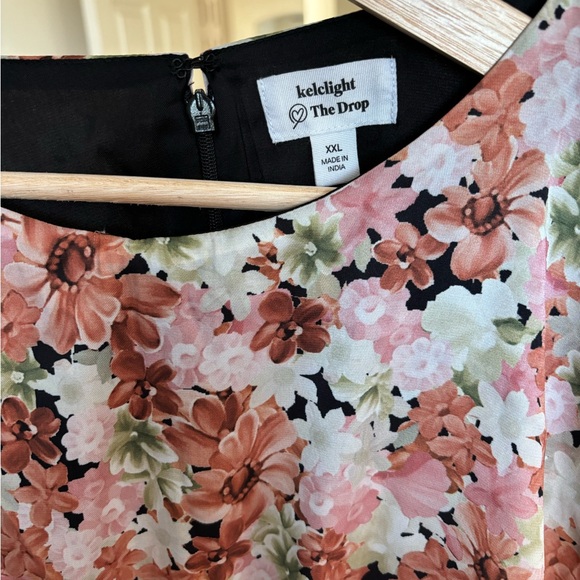 The Drop xkelclight Multi Floral Dolman Sleeve Mini Dress XXL NWT - Picture 7 of 7